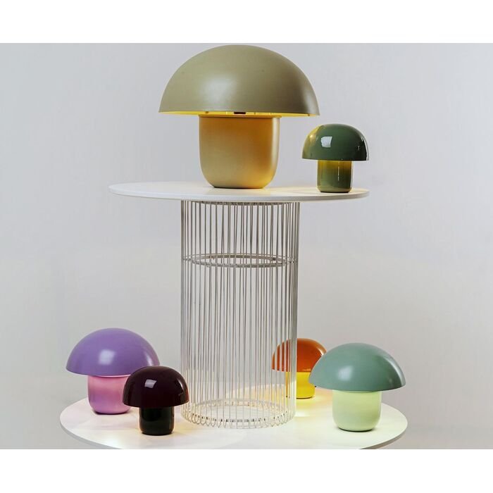 Mushroom Matt Light Green stona lampa
