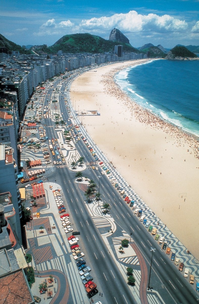Šetalište Copacabana, Rio de Janeiro, Brazil — Roberto Burle Marx