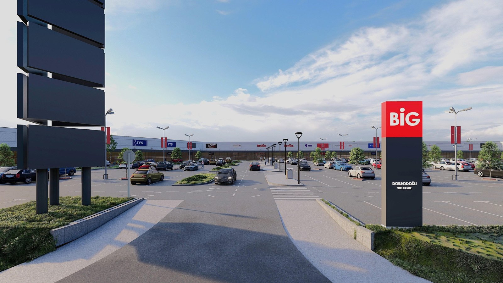 Idejno rješenje BIG Retail Parka u Nikšiću – ARHITEKTONIKA d.o.o.;